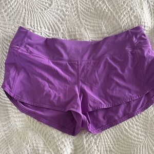 Lululemon Size 8 Vibrant Purple Athletic Shorts